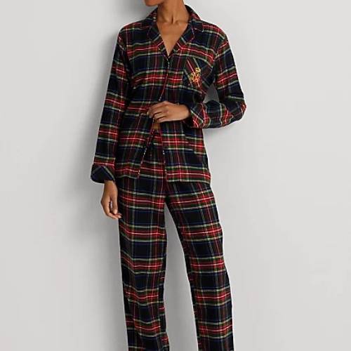 Ralph Lauren ruit pyjama zwart