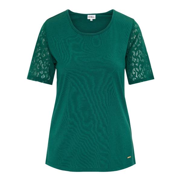 Cyell Dames nachtmode overig Cyell harmony botanic shirt groen