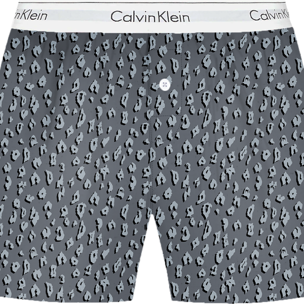 Calvin Klein Dames nachtmode overig Calvin Klein woven's cotton short grijs