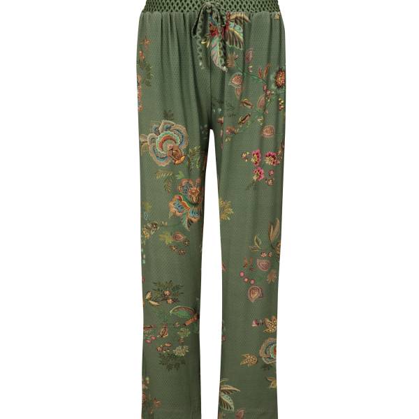 PIP Studio Dames nachtmode overig PIP Studio belin long trousers cece fiore groen