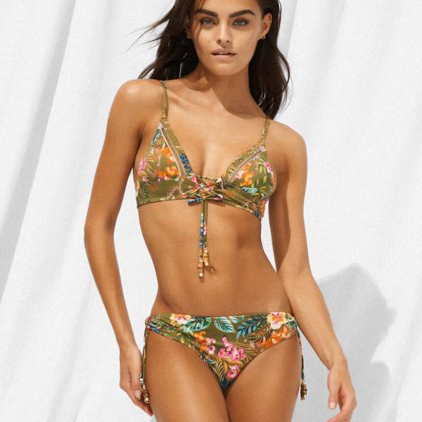 Watercult Bikini Top Watercult r sunset florals bikini top groen