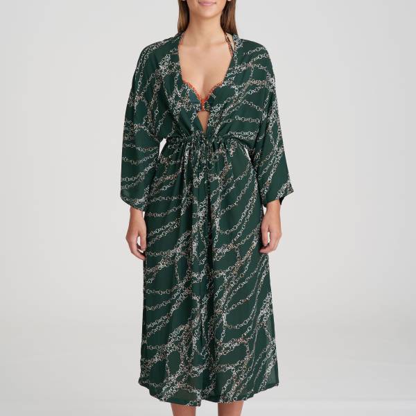 Marie Jo Dames stran/badmode overi Marie Jo tazar kimono groen