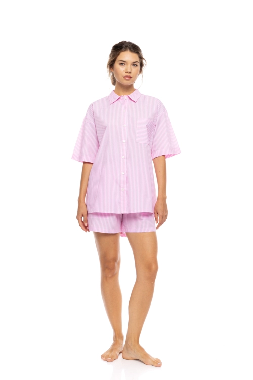 Pink Label Pink Label duo stripe shortama