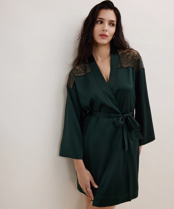 Aubade Aubade 2s midnight whisper kimono