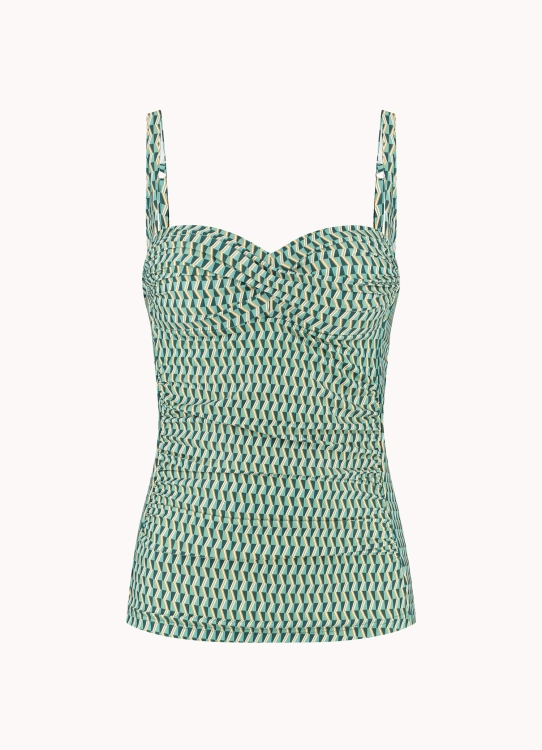 Cyell Cyell groovy graphic tankini top